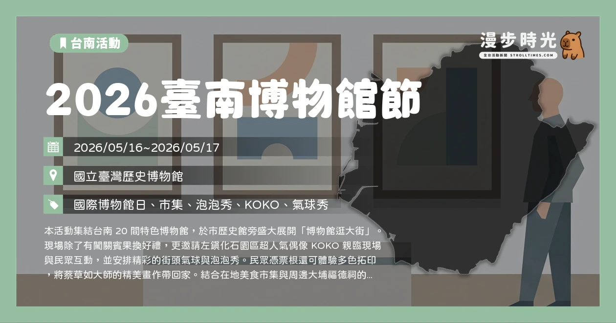 2026臺南博物館節