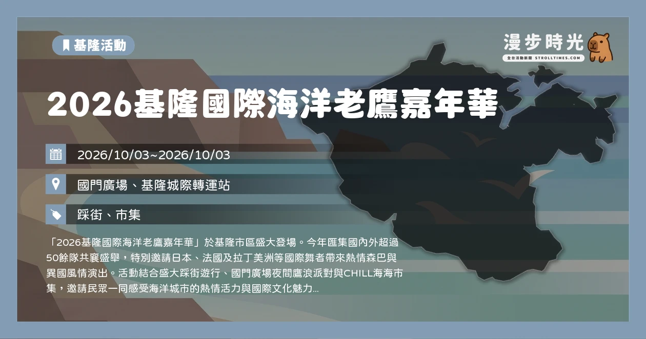 2026基隆國際海洋老鷹嘉年華