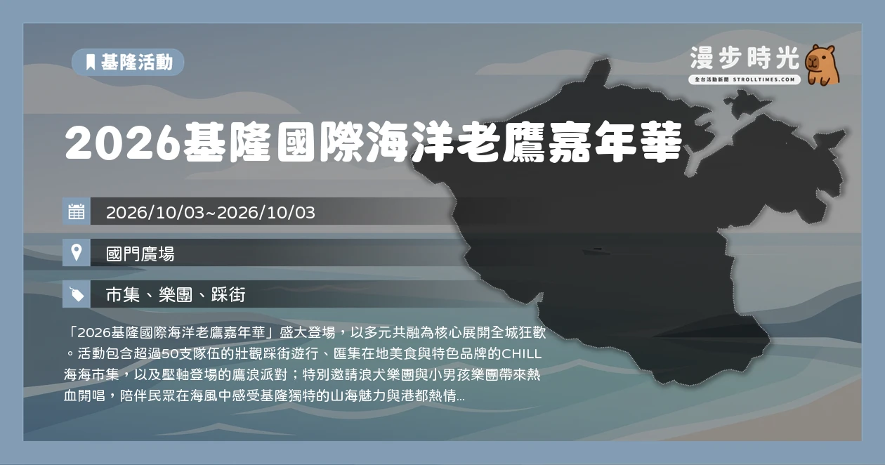 2026基隆國際海洋老鷹嘉年華