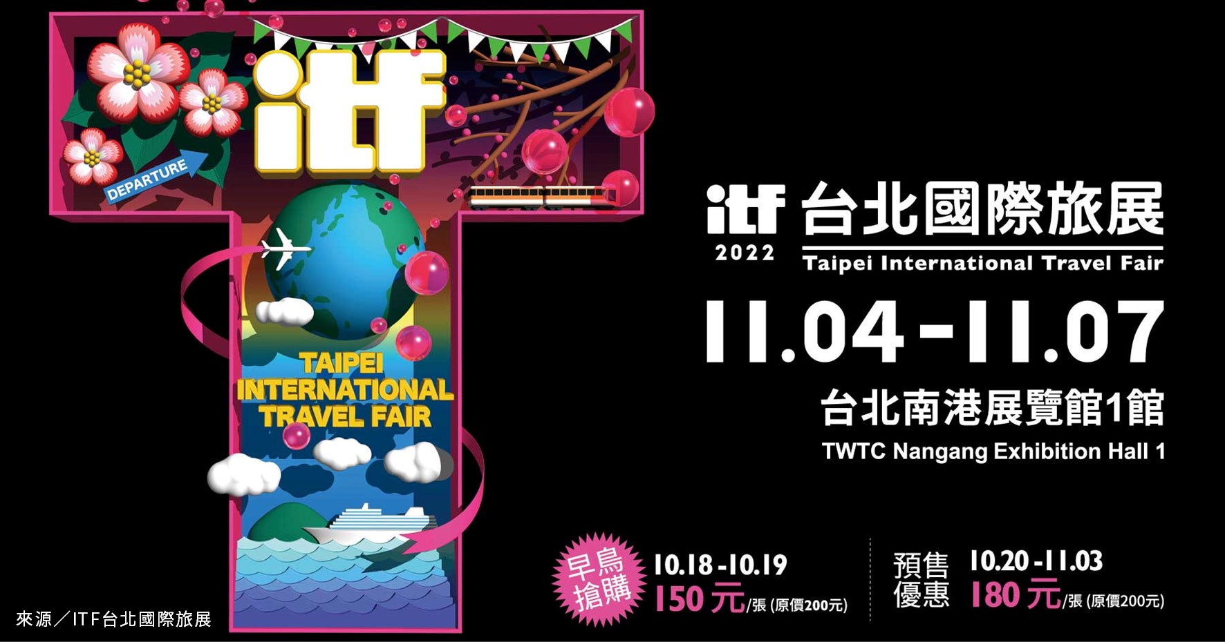 台北展覽》ITF台北國際旅展：國旅優惠、刷卡優惠、挑戰活動 @漫步時光