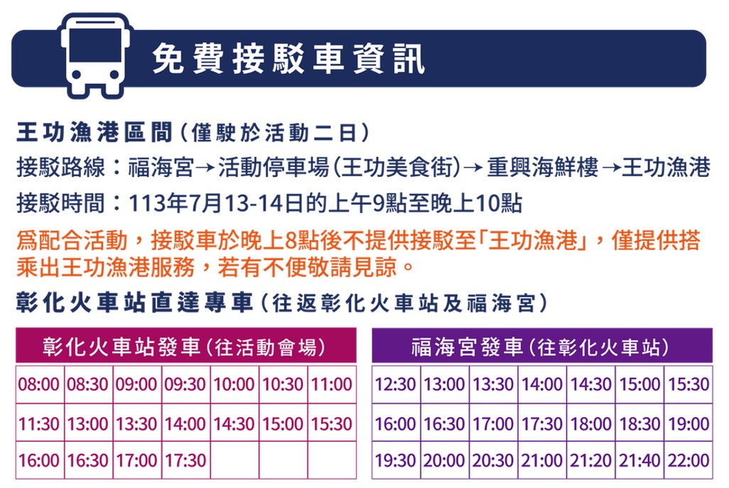 彰化【2024王功漁火節】活動整理：音樂會、歌手卡司、煙火秀、嘉年華、千人烤蚵、報名資訊